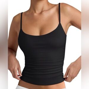 Amazon Black Slim Strap Cami Tank